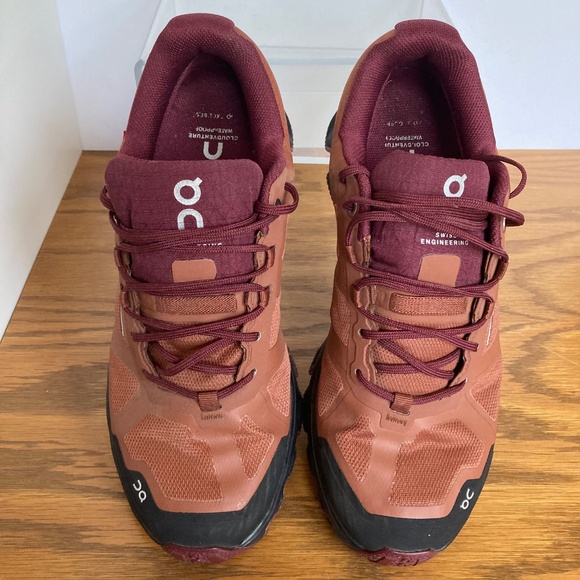 On Cloudventure Waterproof Trail Running Shoes Womens Size 8.5 Rust Orange Color - Picture 14 of 14